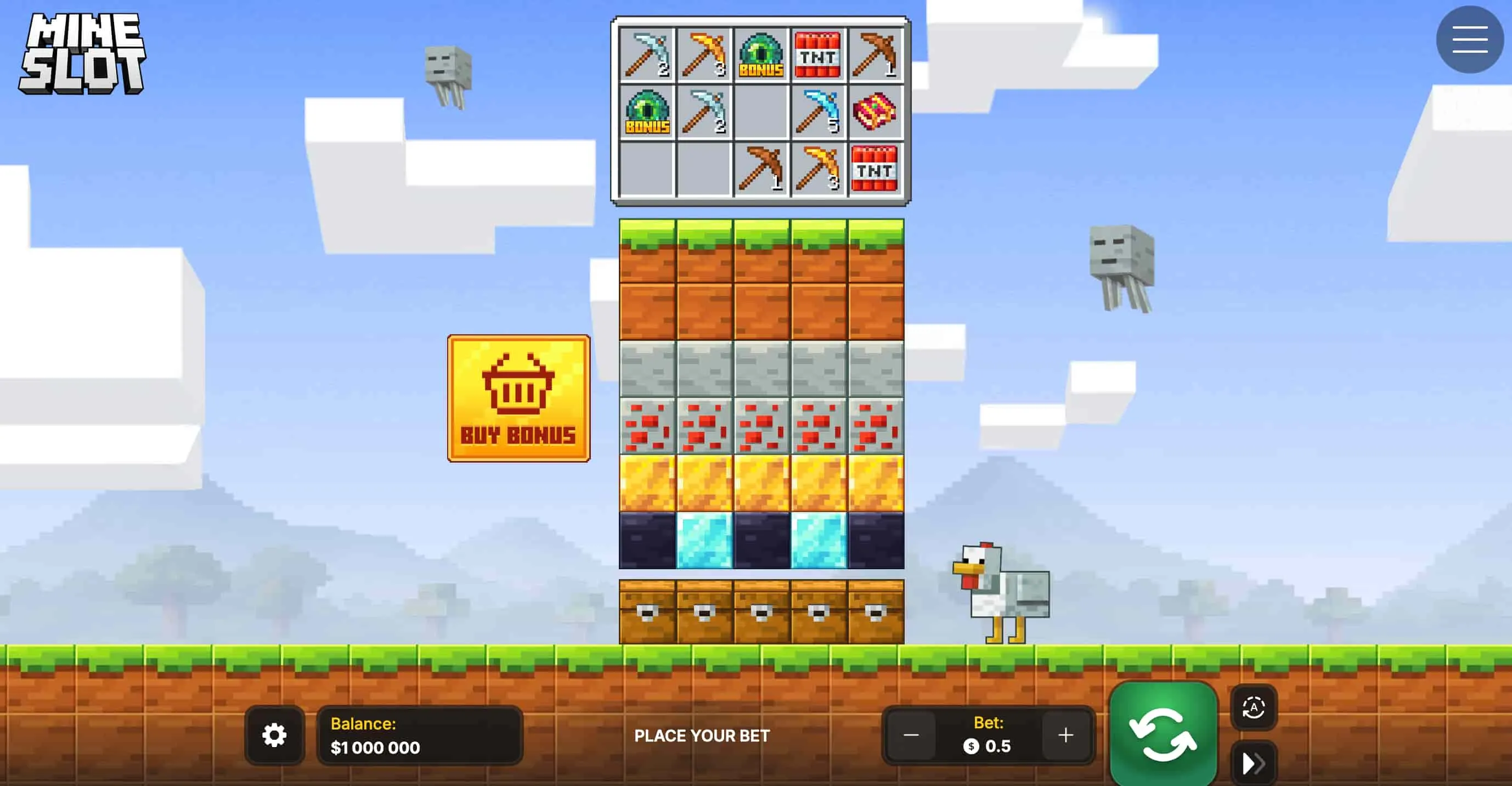 Int&eacute;r&ecirc;ts Majeurs du Mode D&eacute;monstration Mine Slot